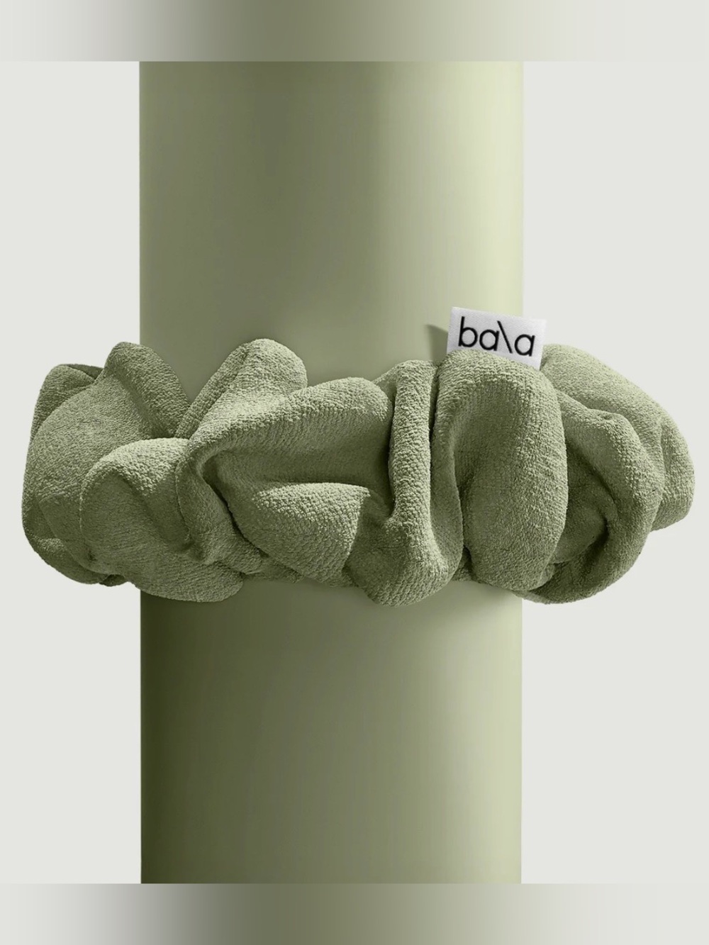 Bala Sage Green Yoga Mat Scrunchie